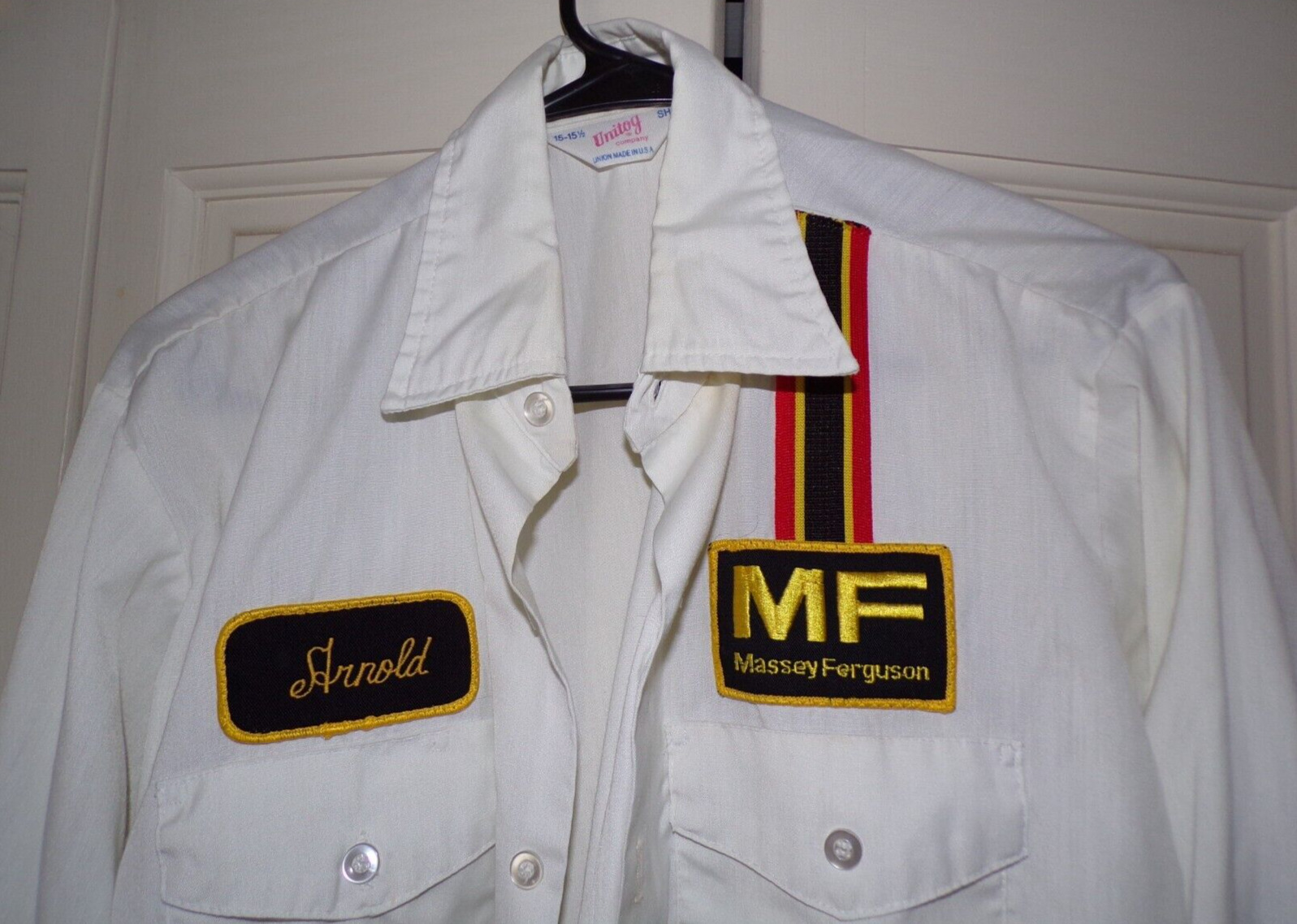 True Vintage Massey Ferguson Shirt Dealership Uniform Shirt Size 15~15.5 Small