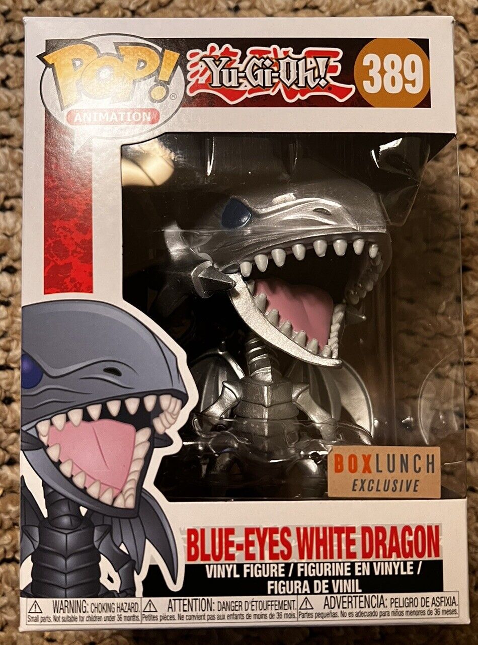 Funko Pop Yu-Gi-Oh Blue-Eyes White Dragon Boxlunch Exclusive #389 New