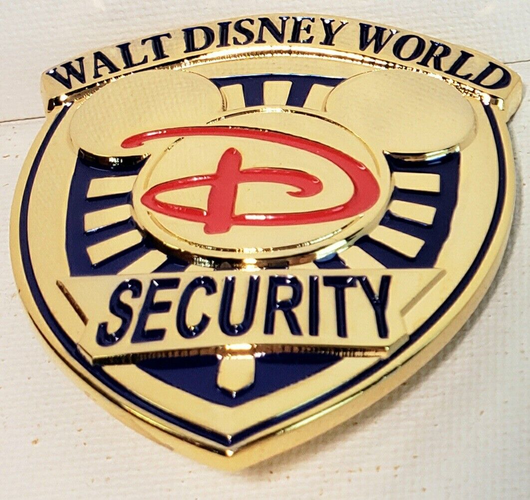 Walt Disney World Security Officer 2004 Guard REPLICA BADGE 2.5 x 2 in. pin-back