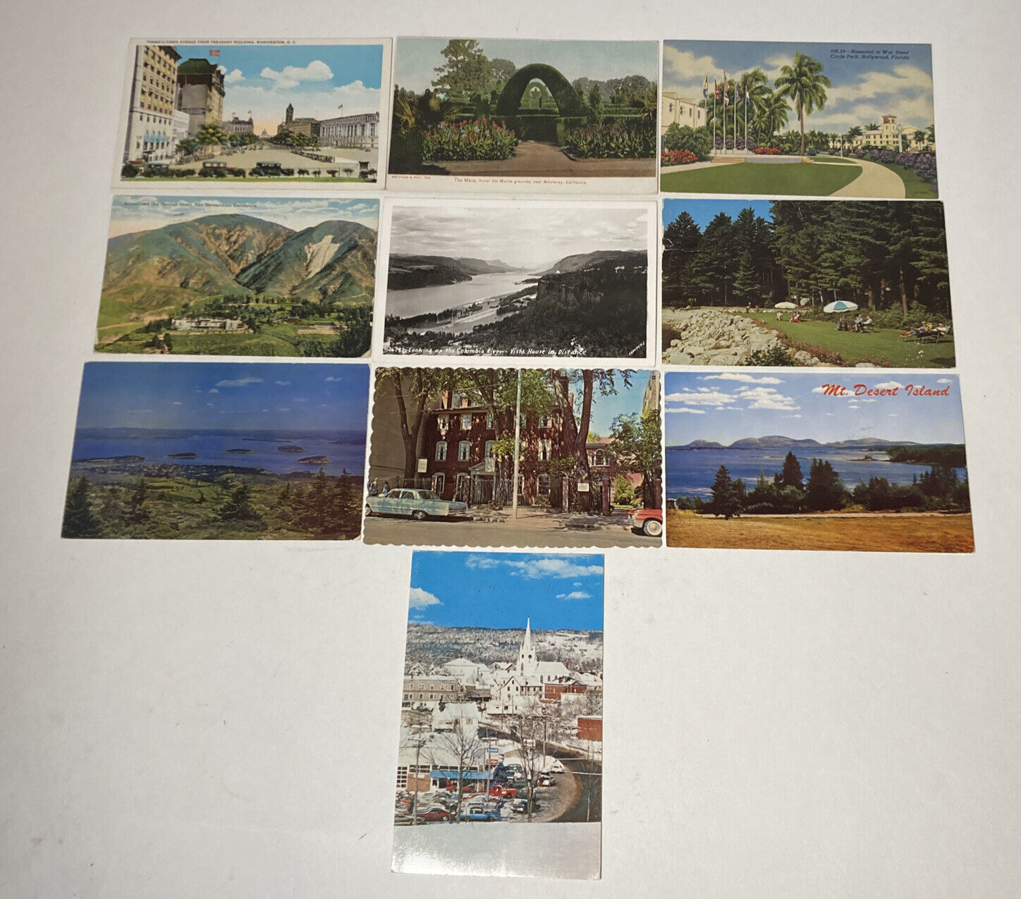Lot of 10 Assorted Vintage Postcards