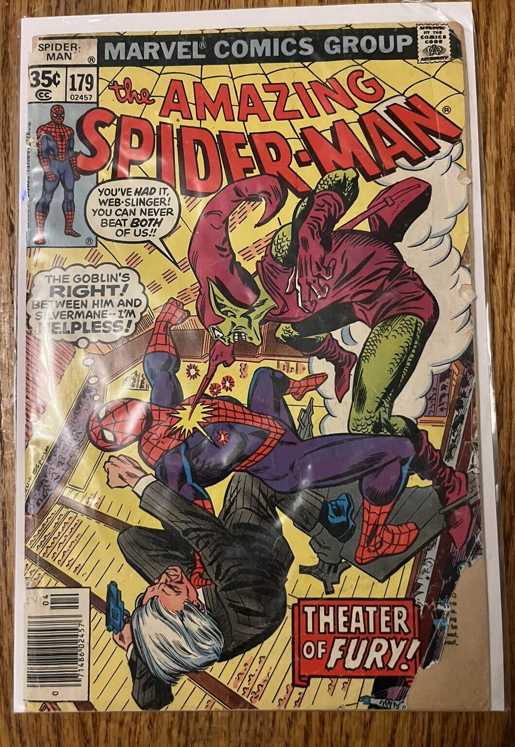 Amazing Spider-Man #179  Green Goblin  Silvermane  Marvel 1978