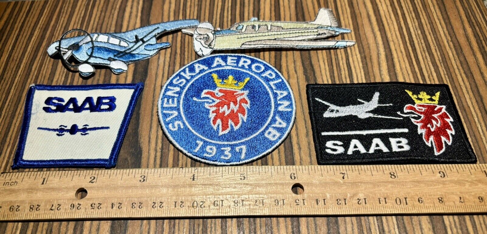 SAAB Aircraft Patches Lot Of 5