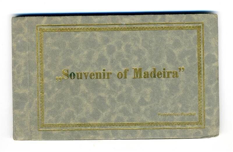 Souvenir of Madeira 12 Postcards in Booklet 1900\'s Perestretos Portugal 