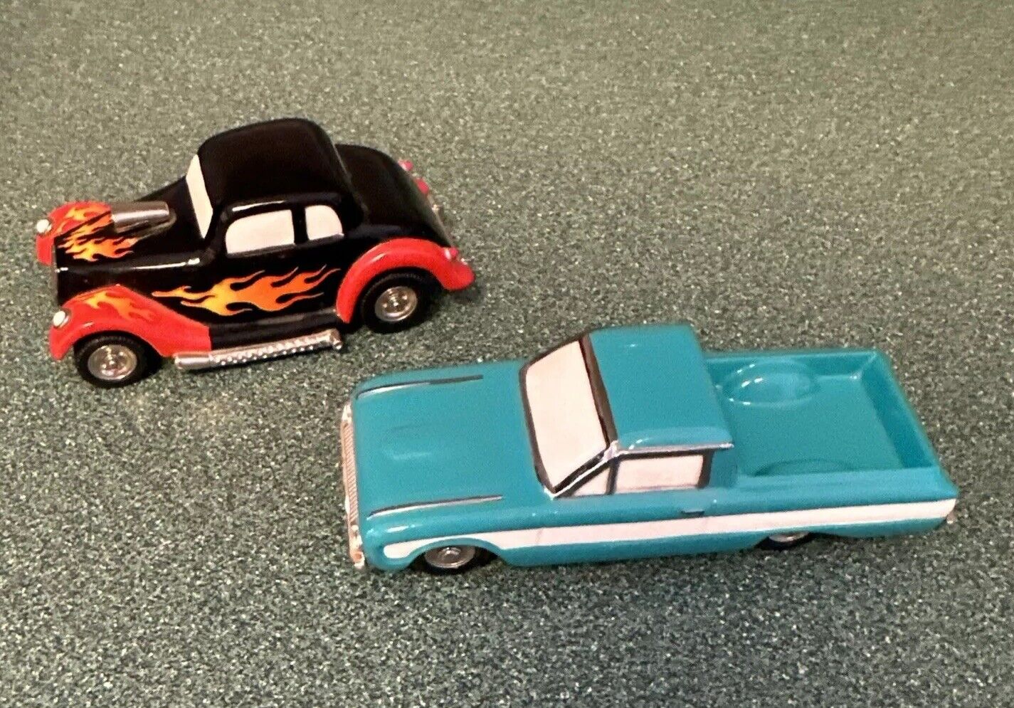 Lot of 2: Dept 56 Classic Cars 1961 Ford Ranchero #55532 Old Store & Hot Rod