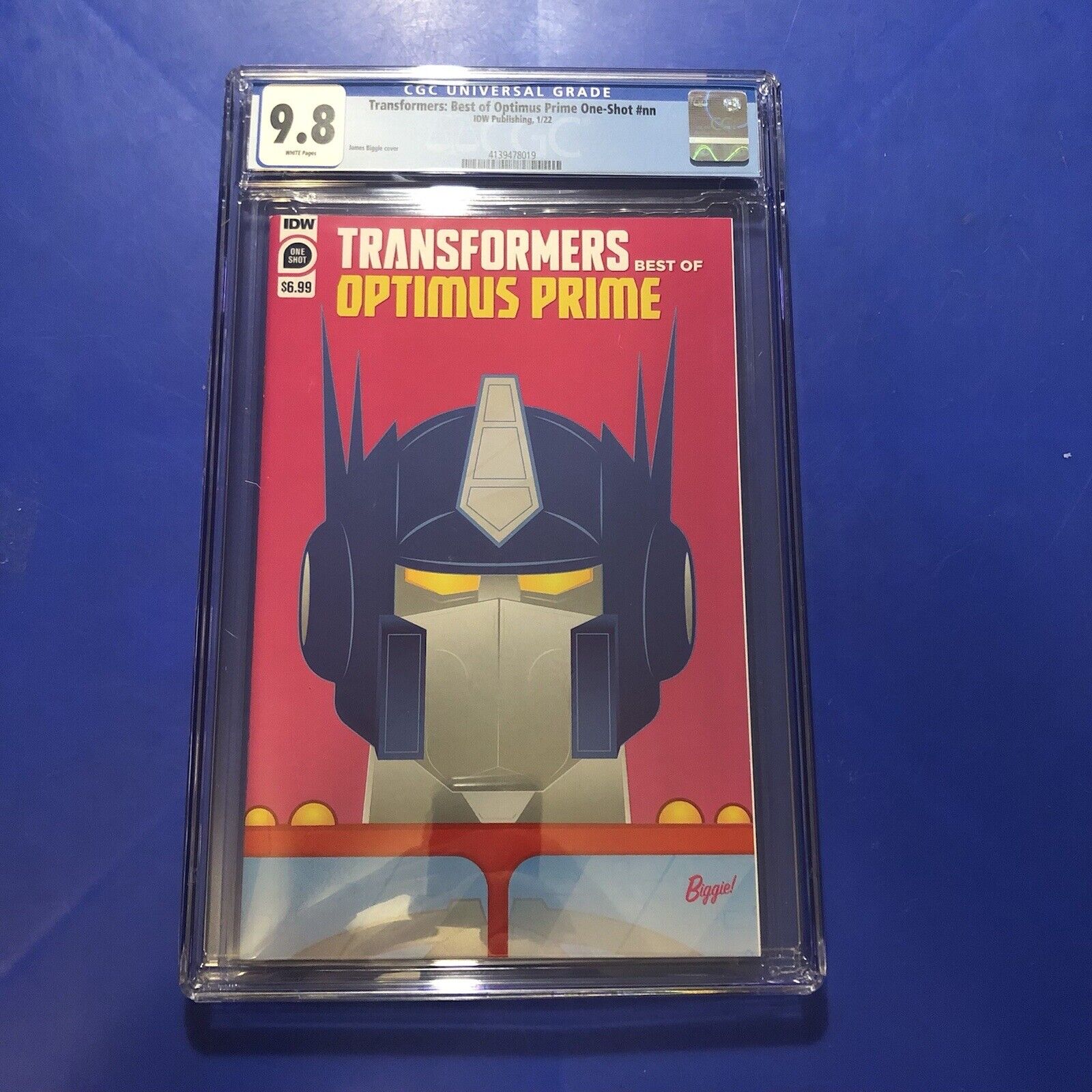 Transformers Best of OPTIMUS PRIME 1 CGC 9.8 1ST PRINT APPEARANCE IDW Comic 2022