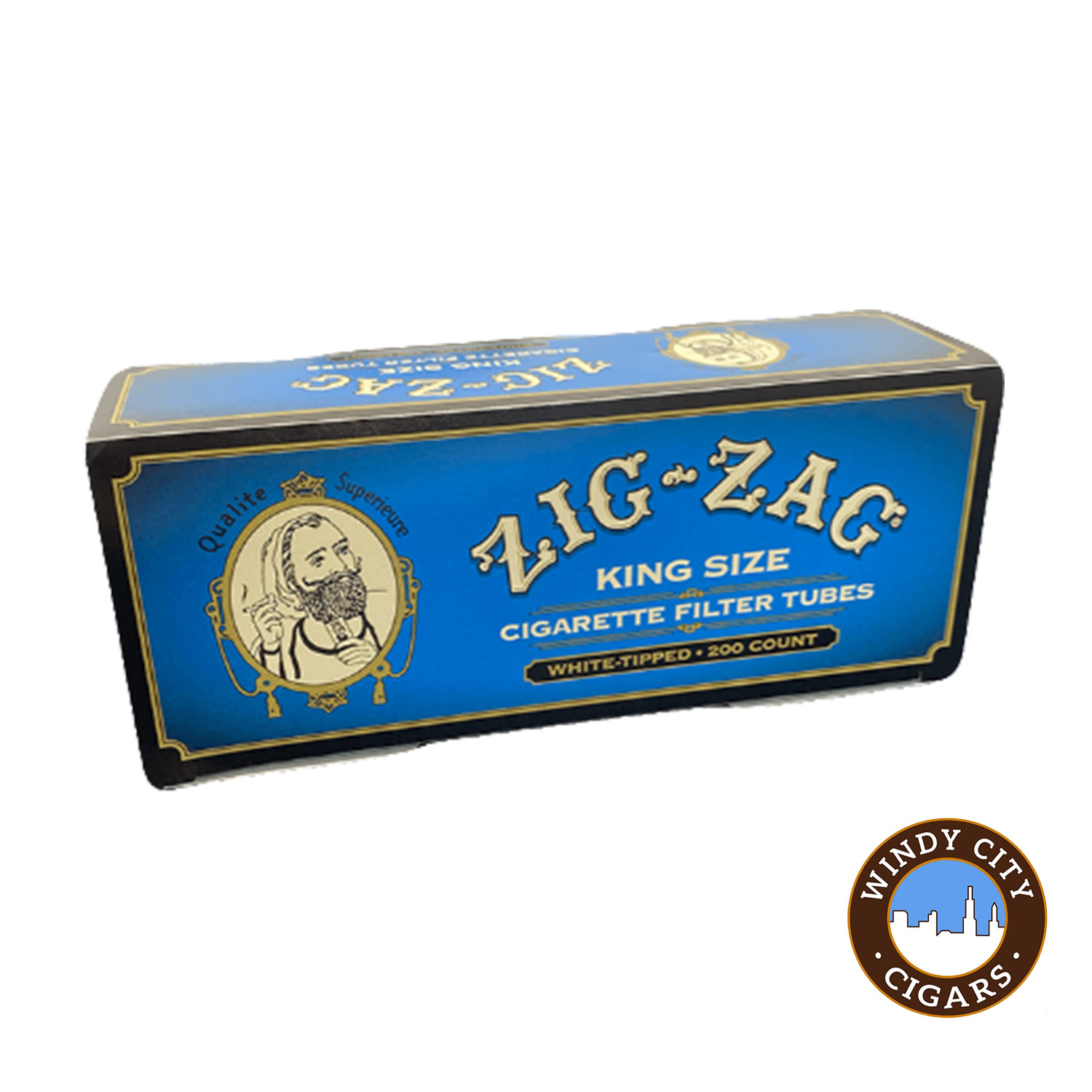 Zig Zag Blue King Cigarette 200ct Tubes - 5 Boxes