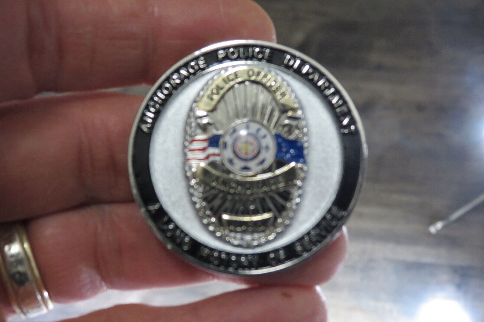 Anchorage Police Department Police Officer 100 years  Police Challenge coin 