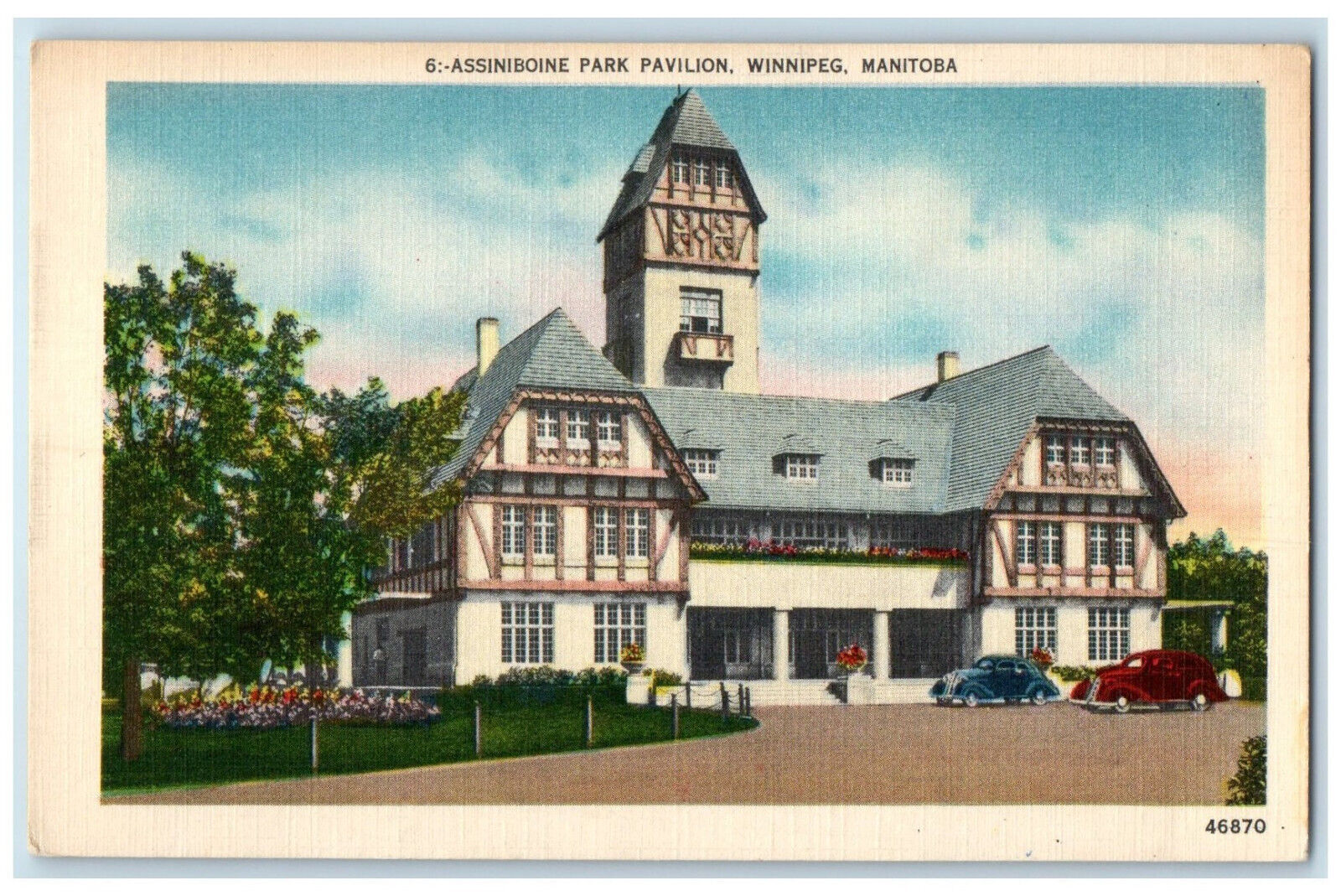 c1930\'s Assiniboine Park Pavilion Winnipeg Manitoba Canada Unposted Postcard