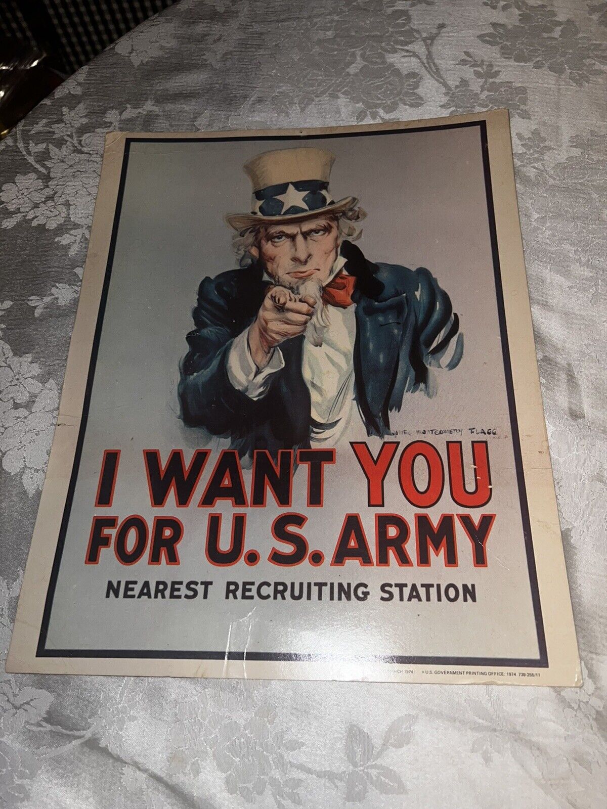RPI 223 March 1974 Flagg Recruitment Poster Advertising \