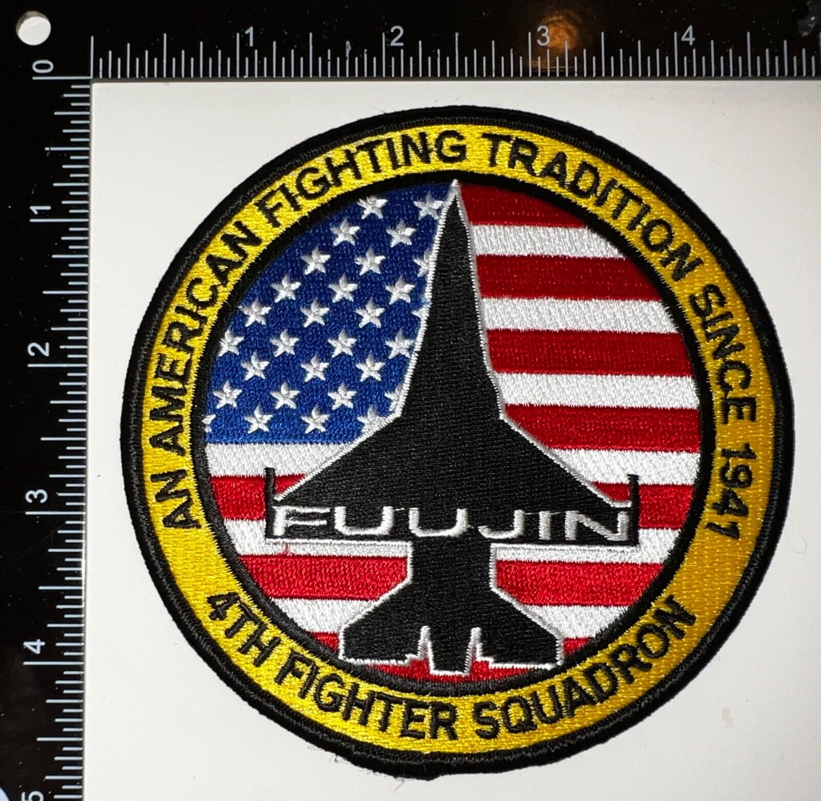 USAF 4th Fighter Squadron Fuujin Patch