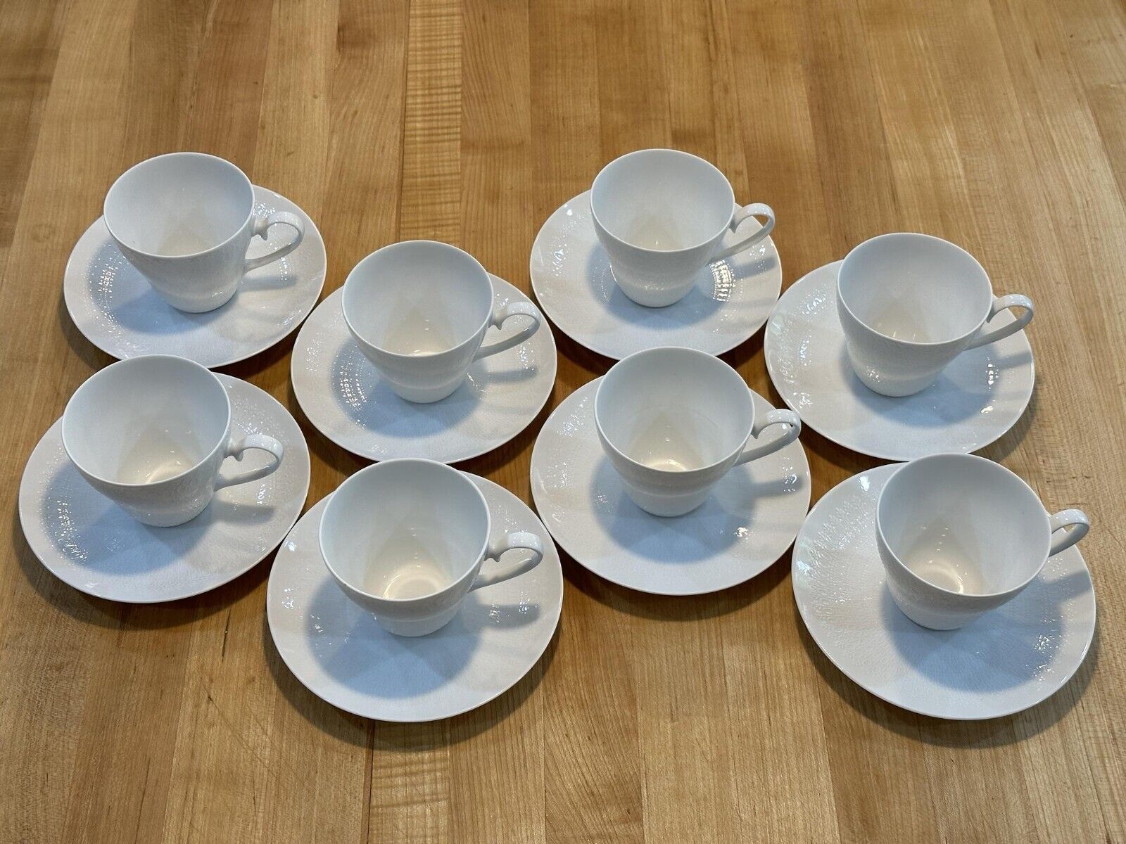 Set of 8 Rosenthal Studio Linie Germany Teacup and Saucers