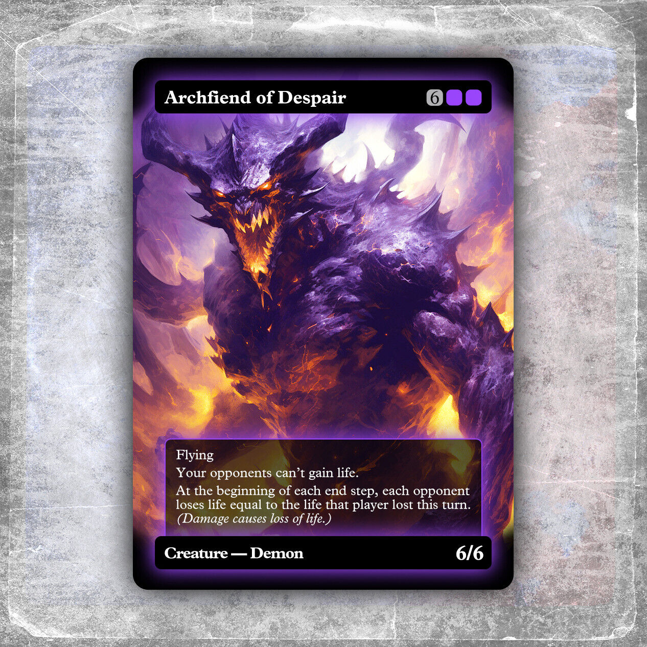 Archfiend of Despair #3 [Alternative Custom Art] Hyperion Card