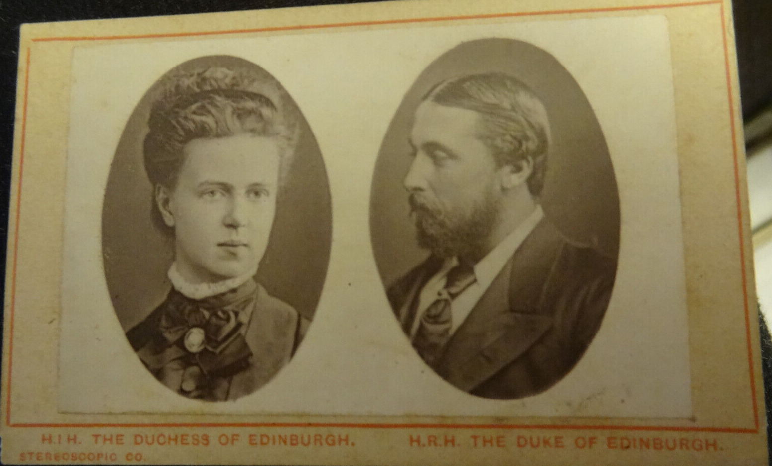 cdv Alfred,the duke and Alexandra the  duchess of edinburgh ca 1874-75  15 bucks