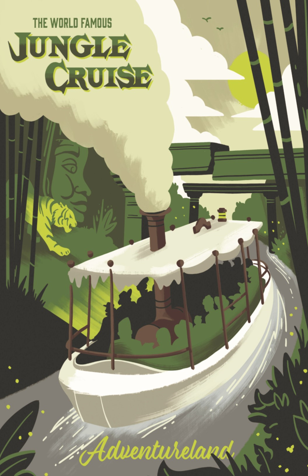 Jungle Cruise Attraction Poster Print 11x17 Disney Disneyland Walt Disney World