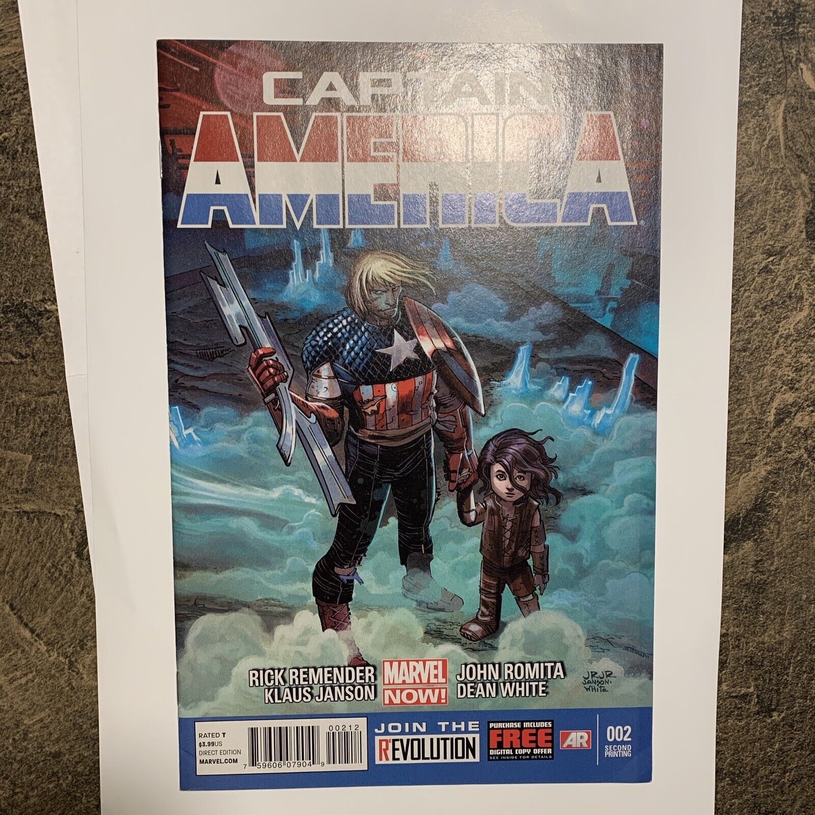 Captain America 2 FN/VF 2nd Print 7.0 2013 Marvel Comics Red Skull Scarce HTF