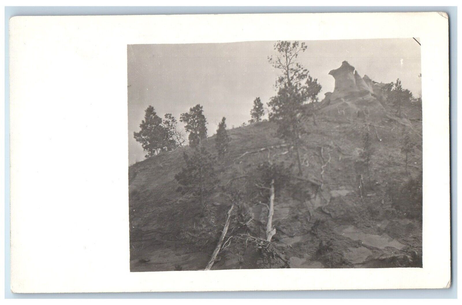 1914 View Of Hills Rocks Of Old Montana Posted Antique RPPC Photo Postcard