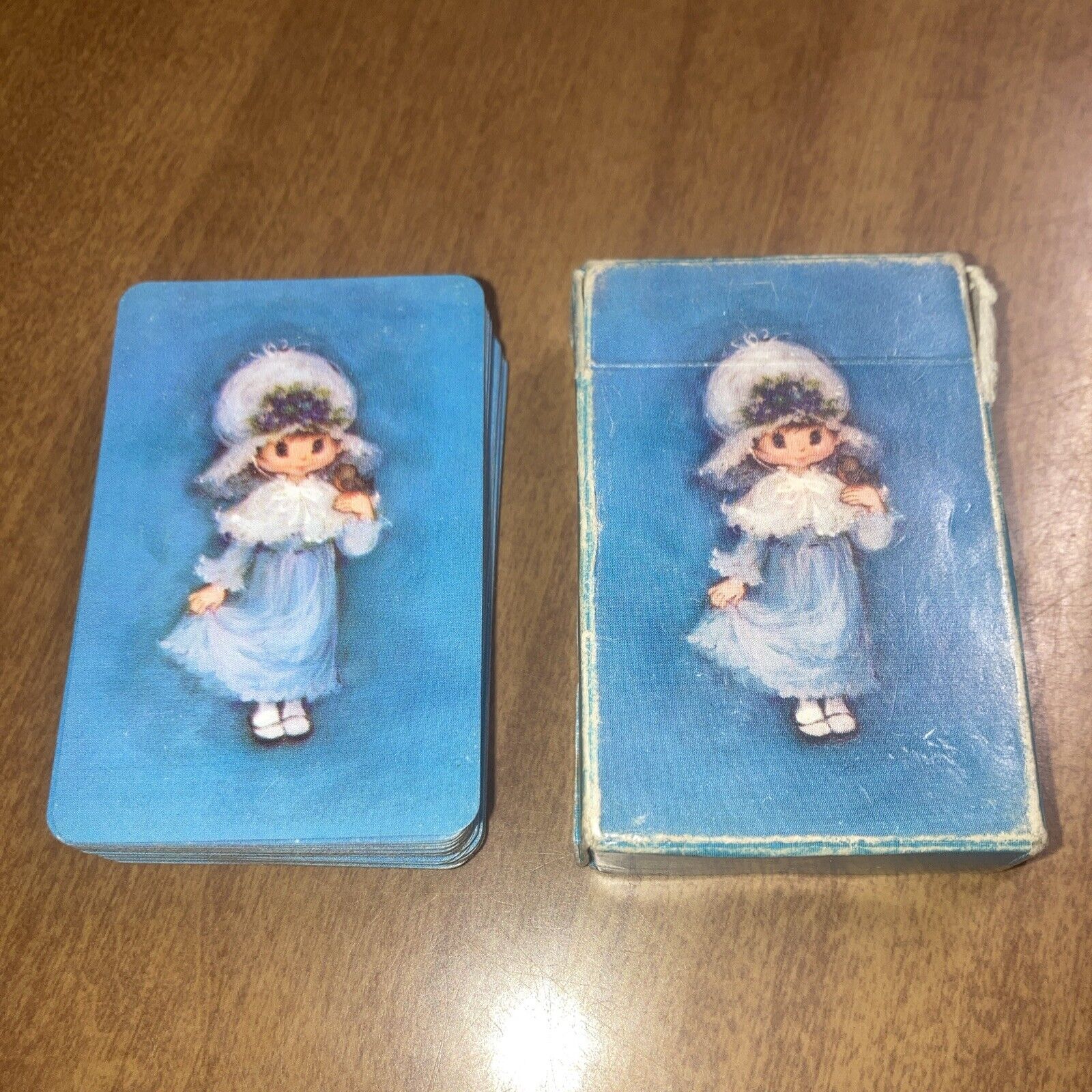 Vtg 1970s Hallmark Charmers  Mini Deck of Playing Cards Holly Hobby Complete