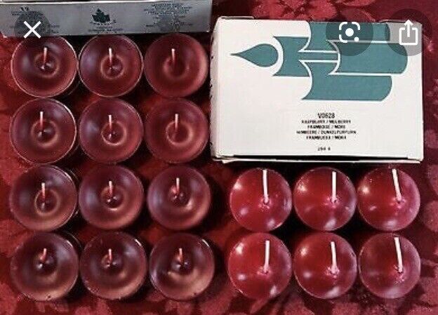 PartyLite RASPBERRY / MULBERRY Tealight & Votive Candles New LOT 18 NIB Retired