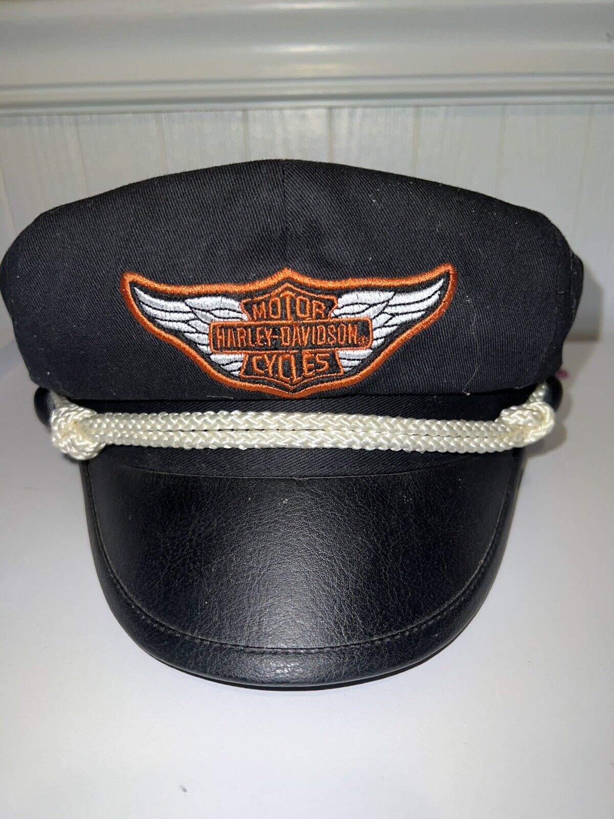 VINTAGE DEADSTOCK 1990's HARLEY DAVIDSON BIKER CAP HAT XL MOTORCYCLE