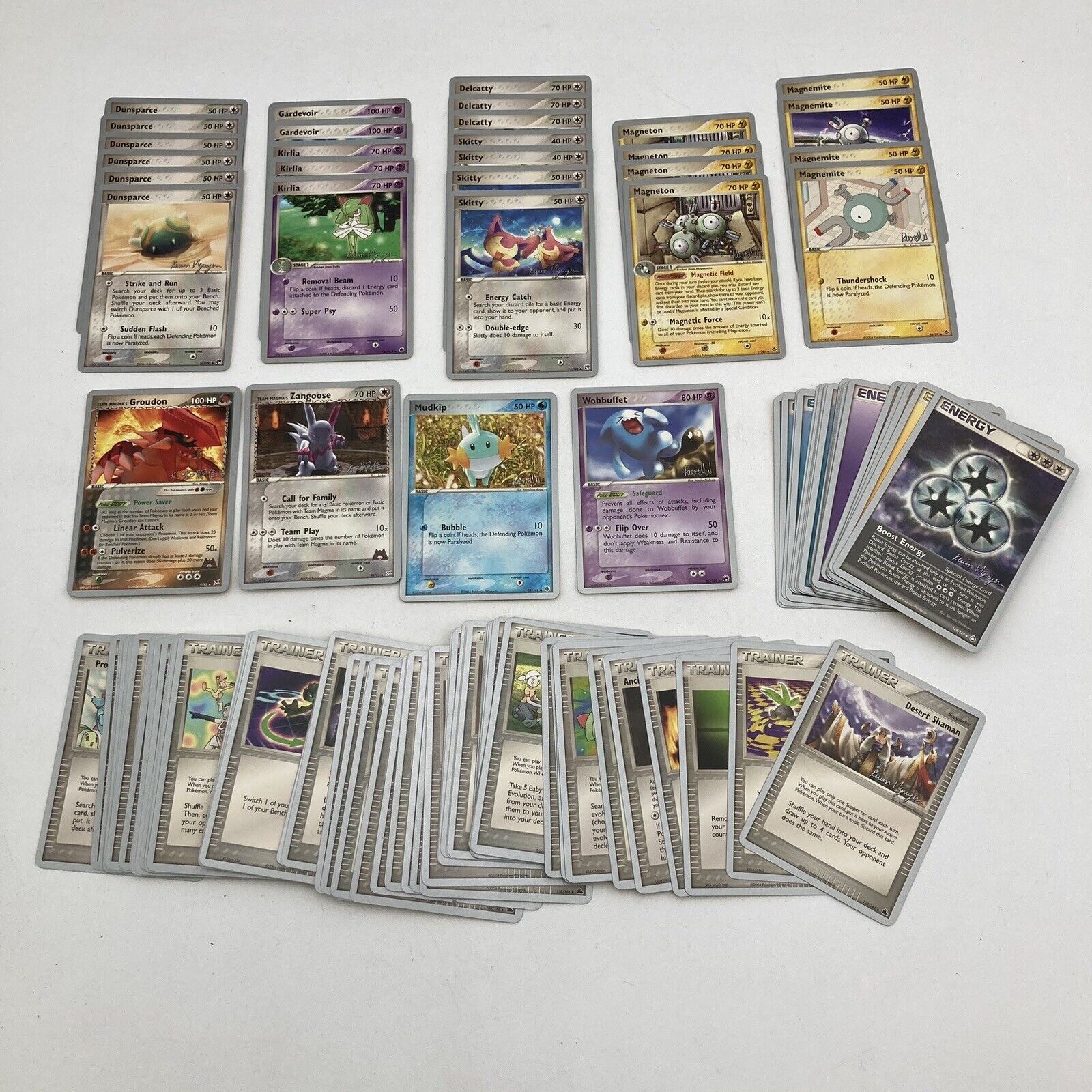 2004 Pokemon World Championships Silver Border Lot Of 119 Trading Cards Total