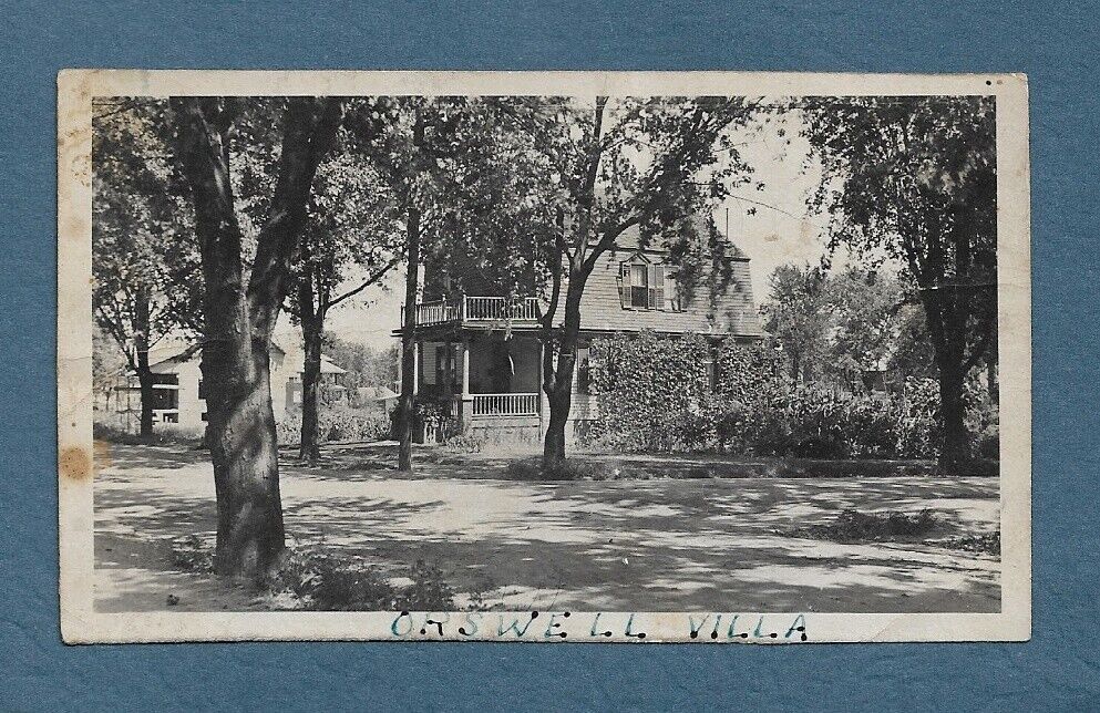 Vint 1918 Photo ORSWELL VILLA 37 Vassal St Corner Rawson Rd Wollaston Quincy Ma