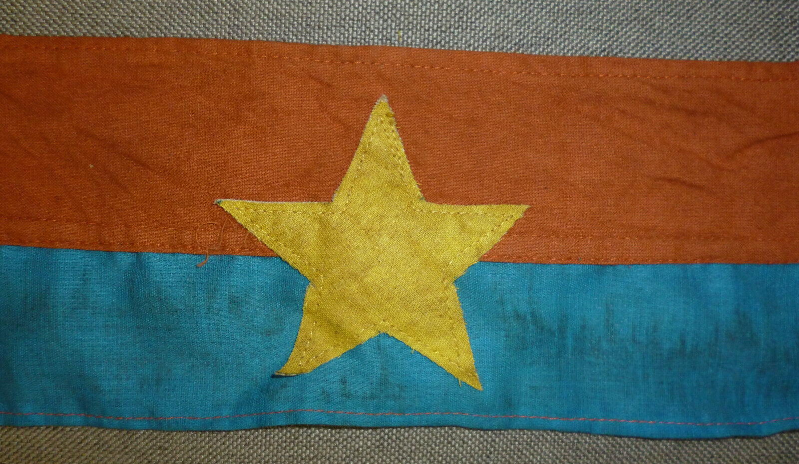 Rare - VC FLAG ARMBAND - Viet Cong - VIETNAM WAR - SOUTH LIBERATION FRONT - XXX