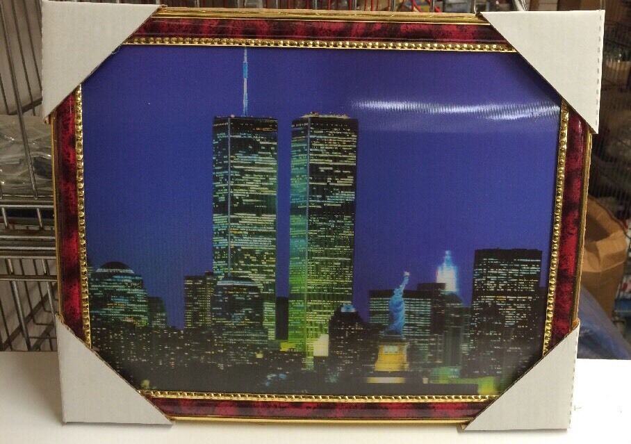 World Trade Center Picture Framed 3D Twin Towers 13.5\