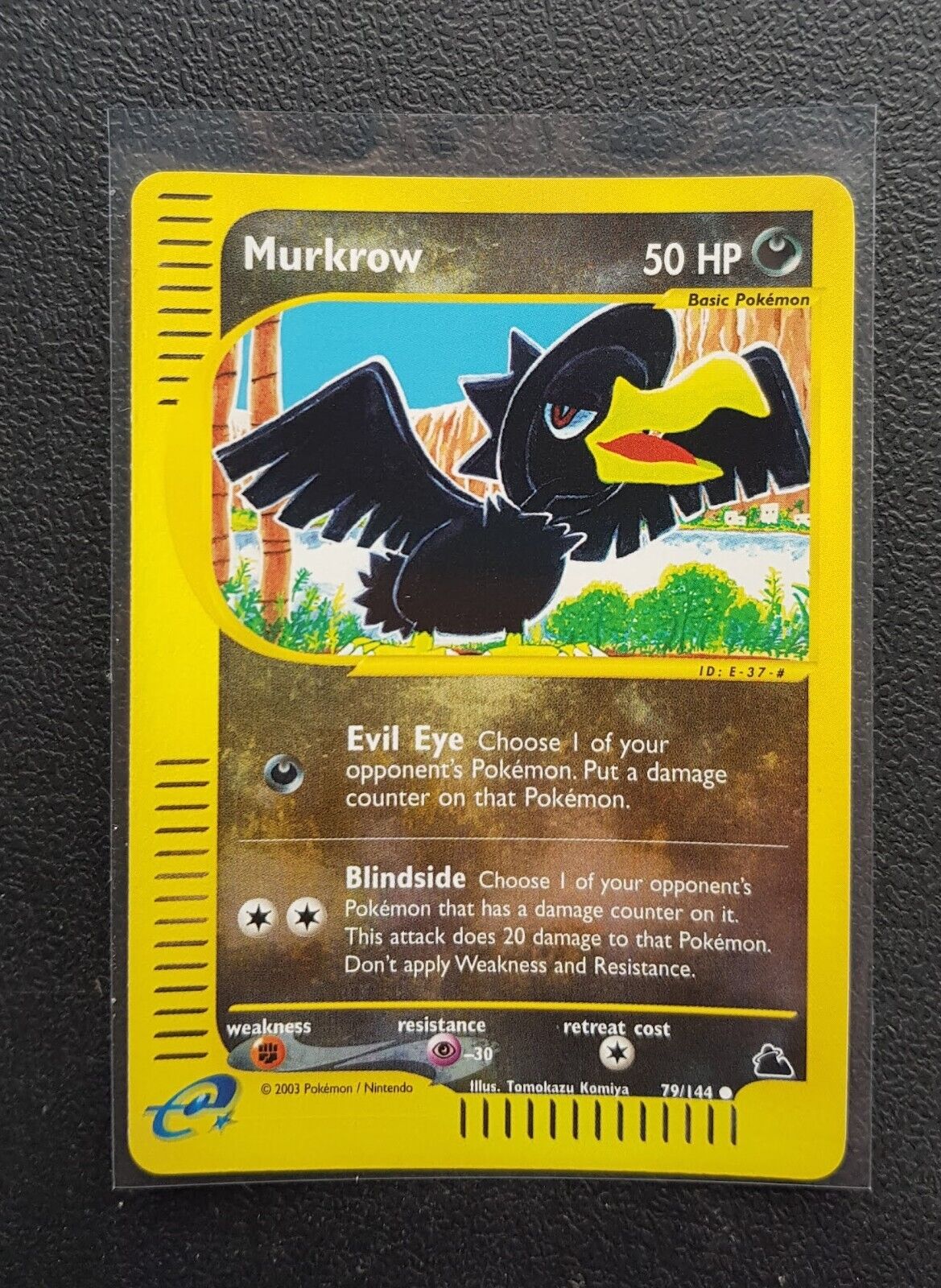 Murkrow 79/144 Reverse Holo Pokemon Card - NM 2003 Skyridge Set