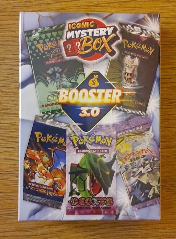 Iconic Mystery Box Booster Pack 3.0 Box Pokemon Rare / Vintage 1 in 5