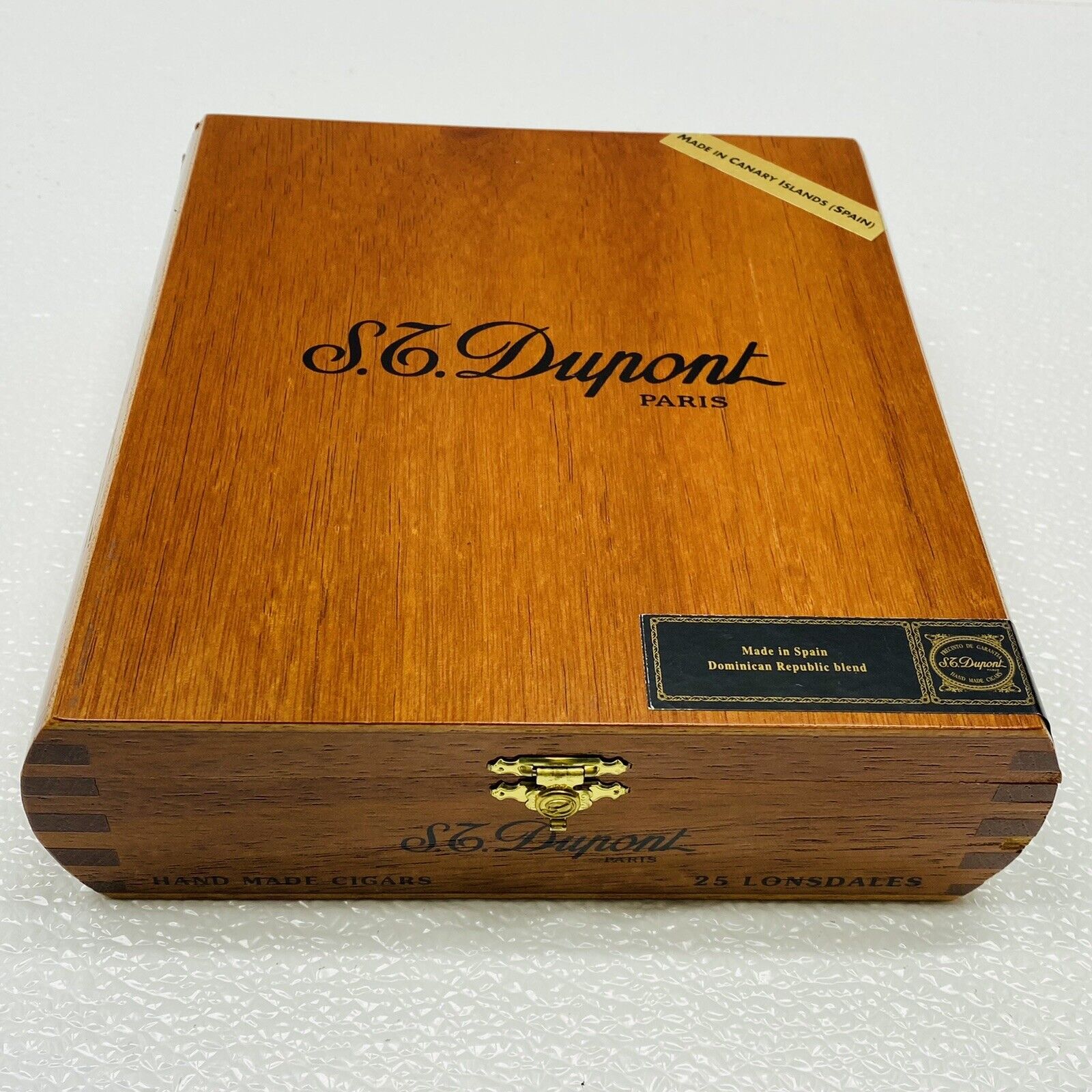 S.T.Dupont Paris Lacquered Wood Cigars Box for 25 Lonsdales. Rare HTF Unique 