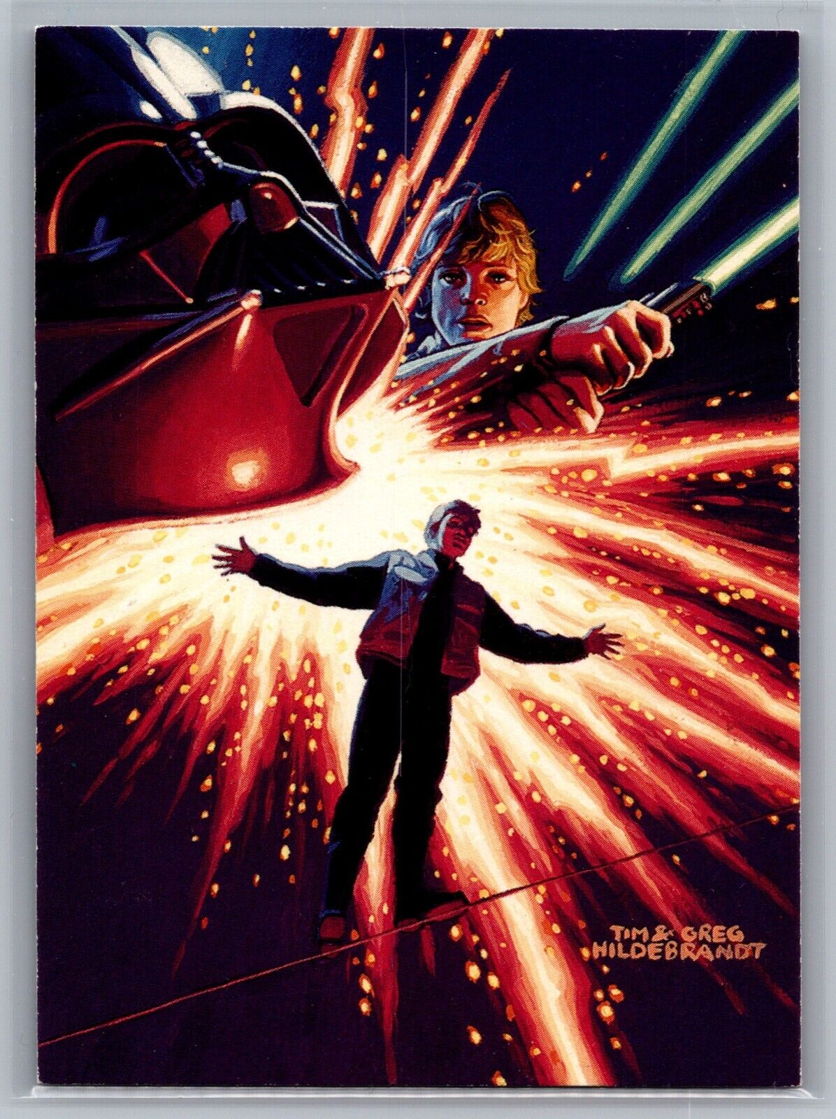 1996 Topps Star Wars Shadows of the Empire #3 Luke Feels The Dark Side