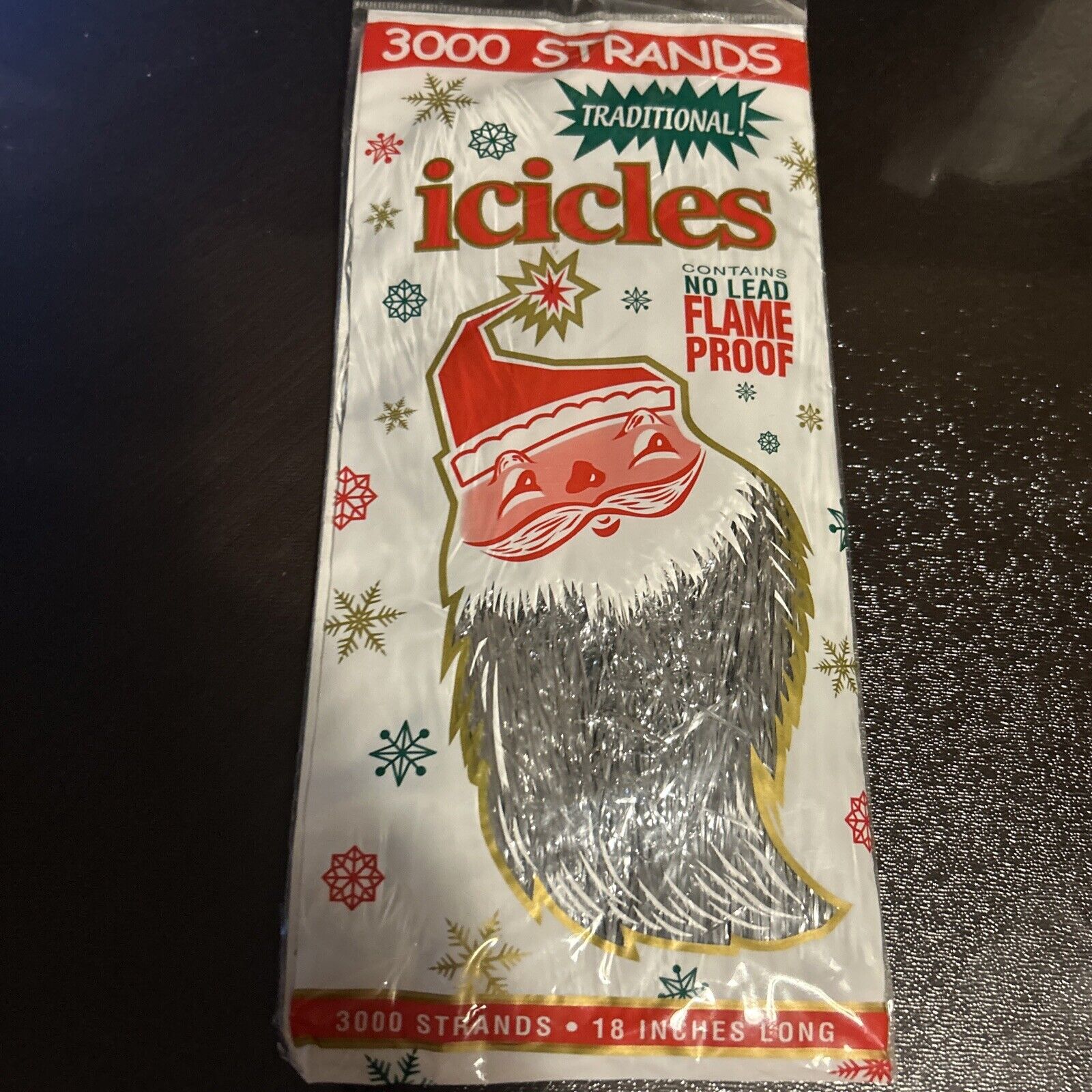 New Vintage Mystic Industries 3000 Strands Icicles Christmas Tree Tinsel