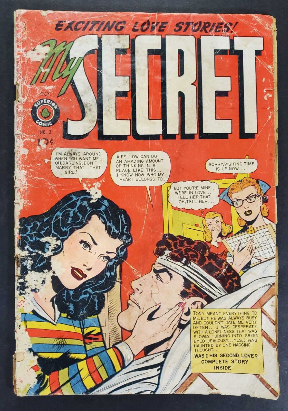 My Secret # 3 Golden Age Romance Superior Comics 1949