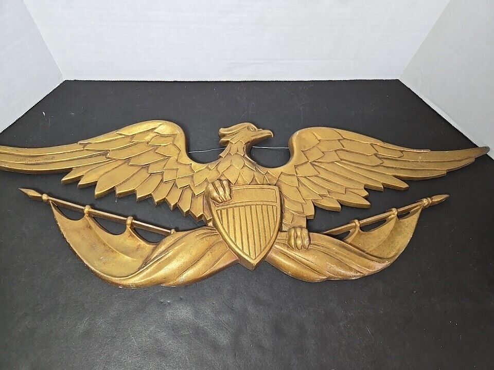 Vintage Sexton Large AMERICAN EAGLE Wall Plaque Cast Classic 27 Inch Wing Span