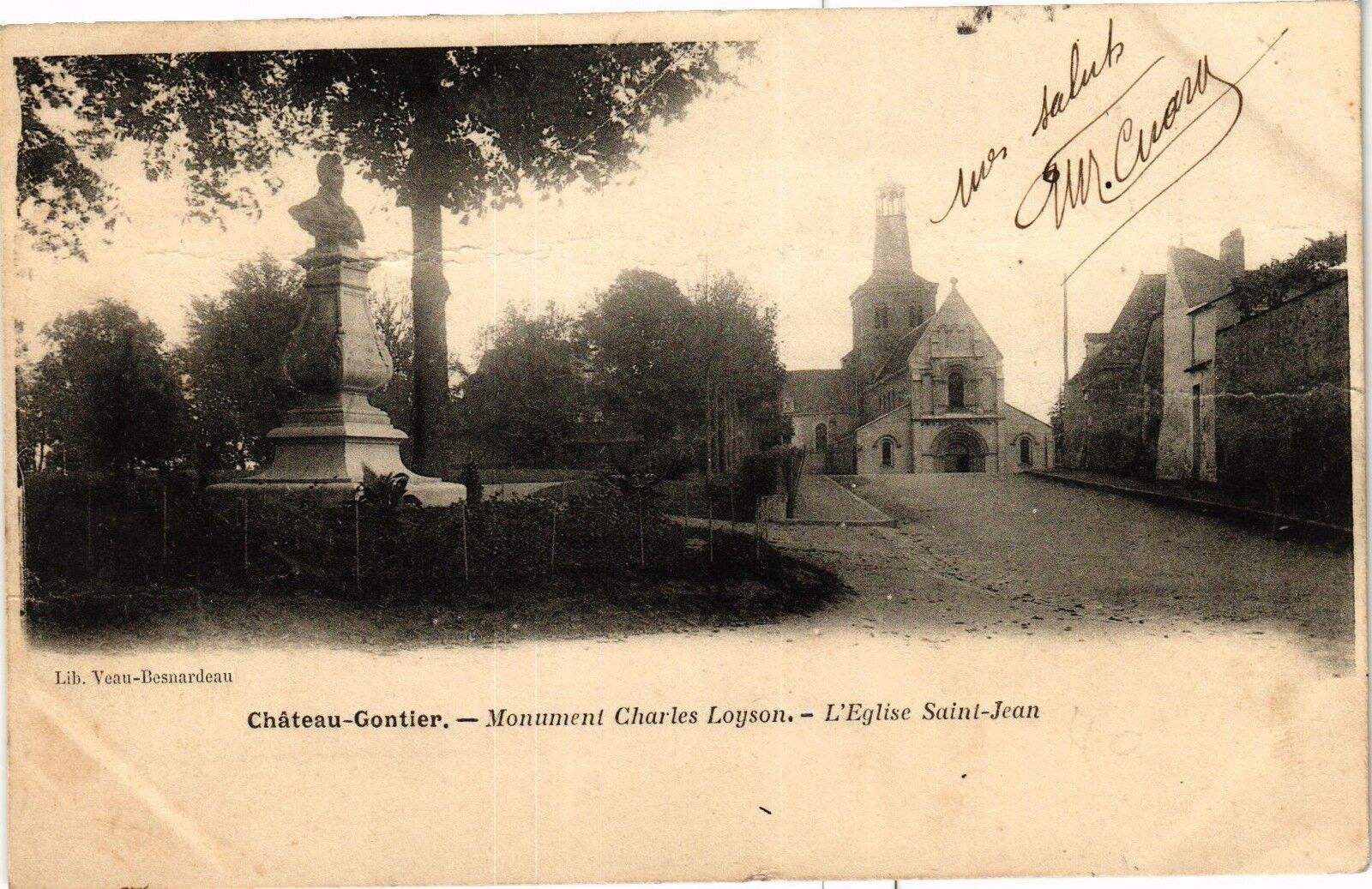 CPA Chateau Gontier. - Monument Charles Loyson (191601)