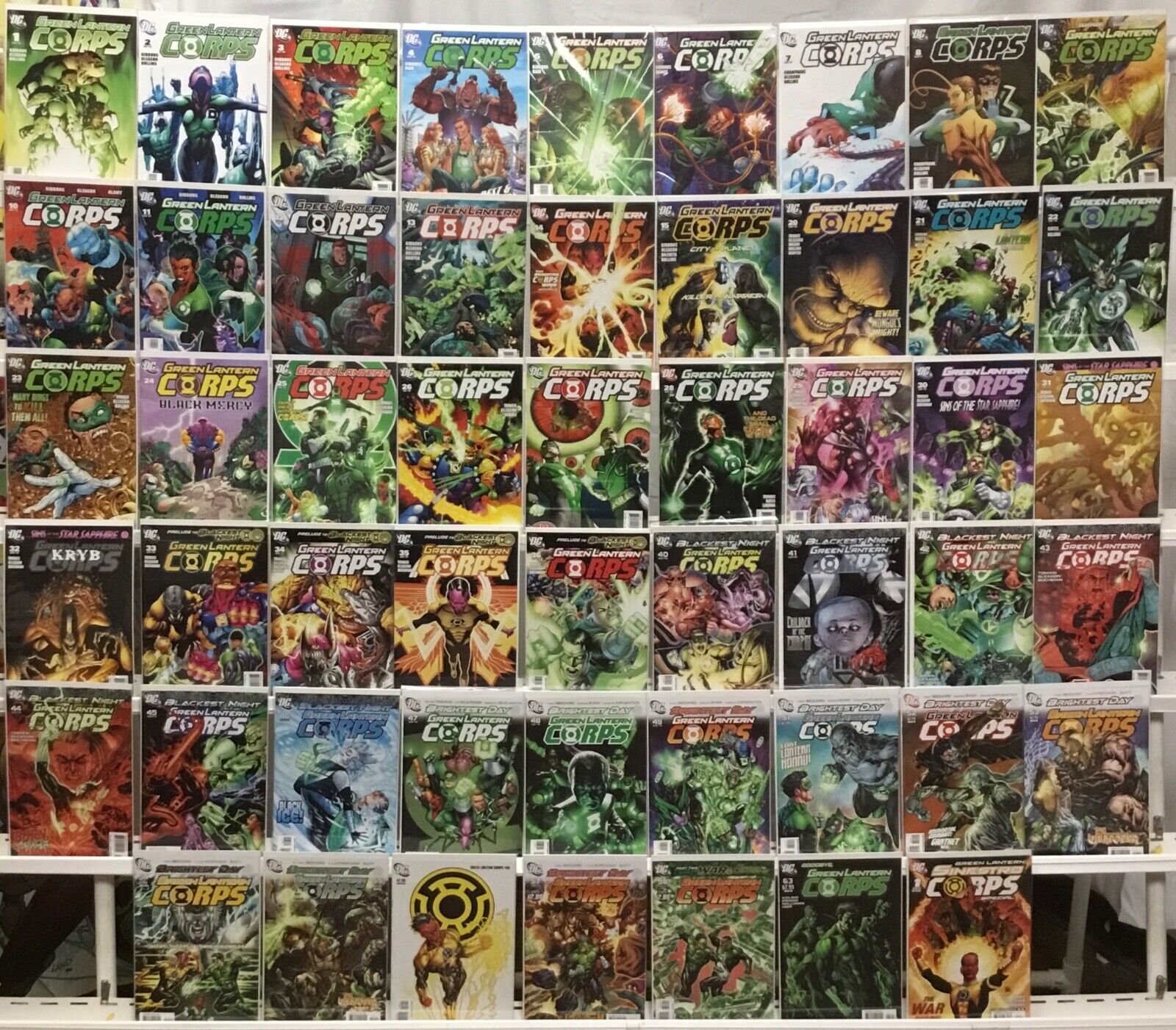 DC Comics Green Lantern Corps Run Lot 1-63 Plus One-Shot VF/NM - Missing in Bio