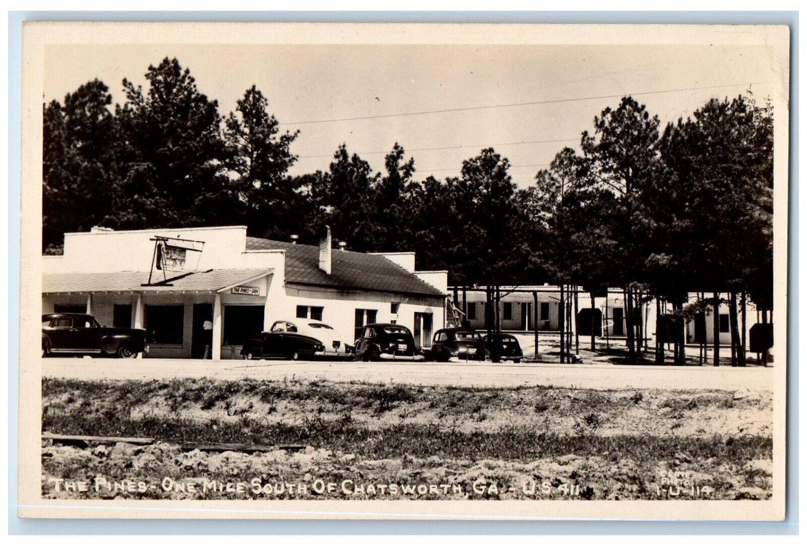 c1940's The Pines Cline Chatsworth Georgia GA RPPC Photo Unposted Postcard
