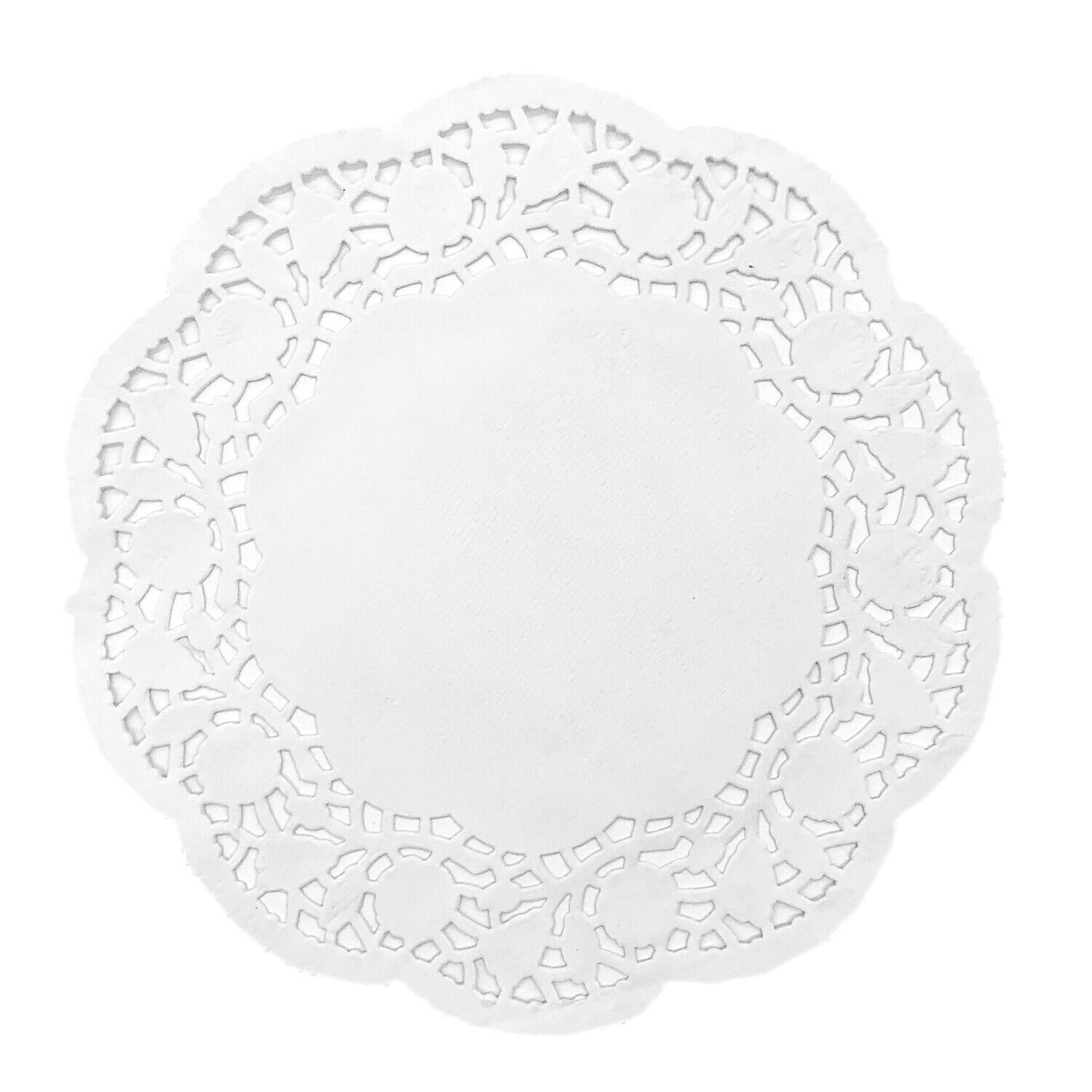 White Paper Doilies 6.5 inch assorted Sizes, White Lace Round 250 pacs