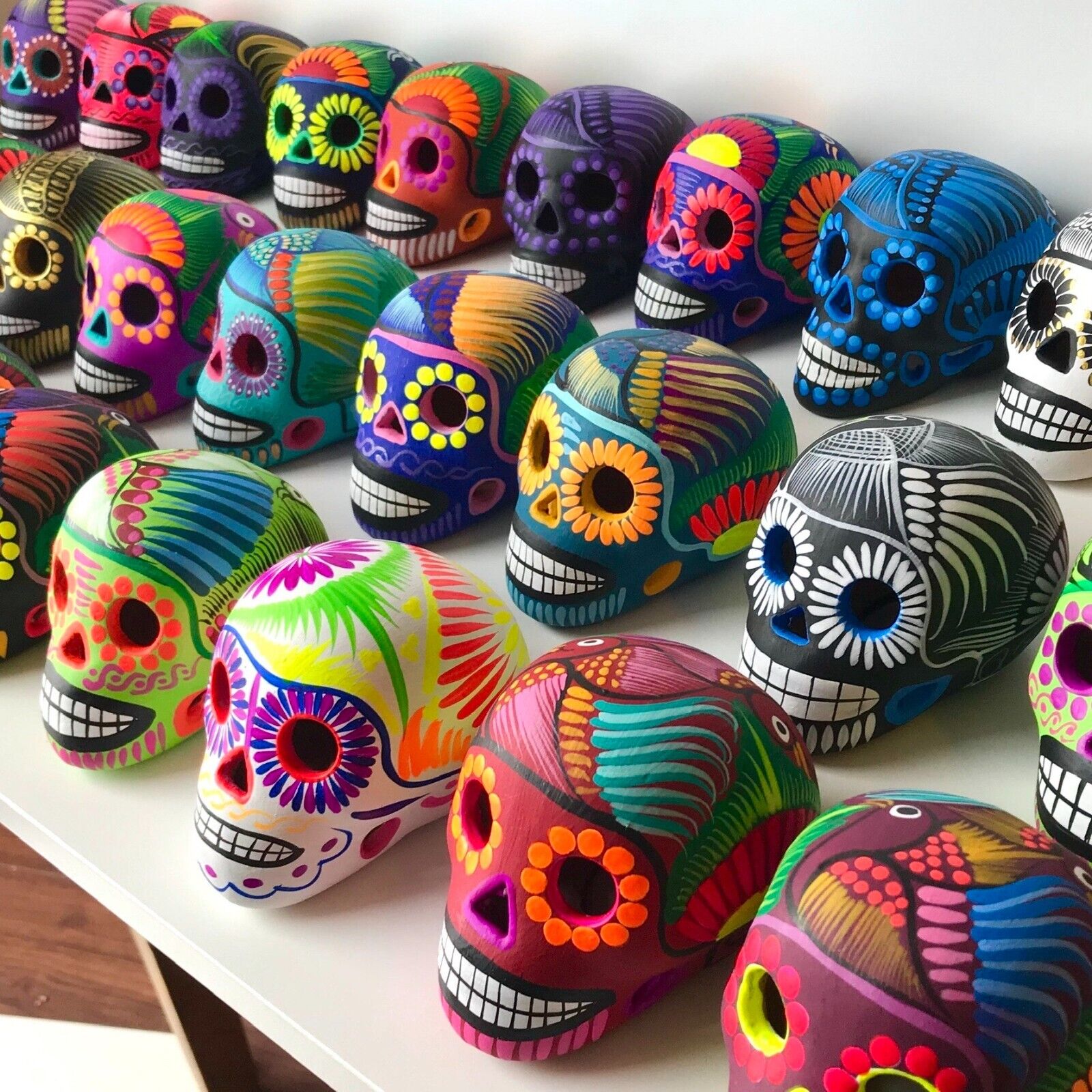 Mexican Sugar Skull Random Color Cinco de Mayo Day of the Dead Calavera