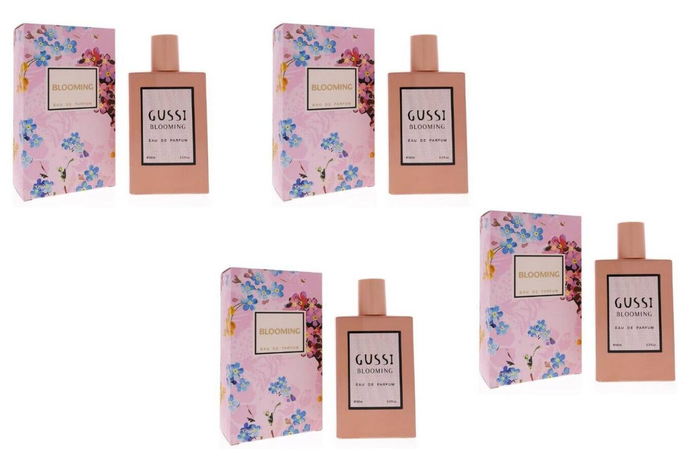 4pcs Women's Perfume Gussi  Blooming 3.3oz EDT  Fragrance Spray