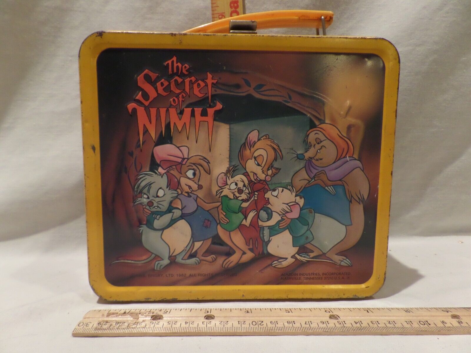 The Secret of NIMH Lunchbox~Aladdin~Vintage 1982