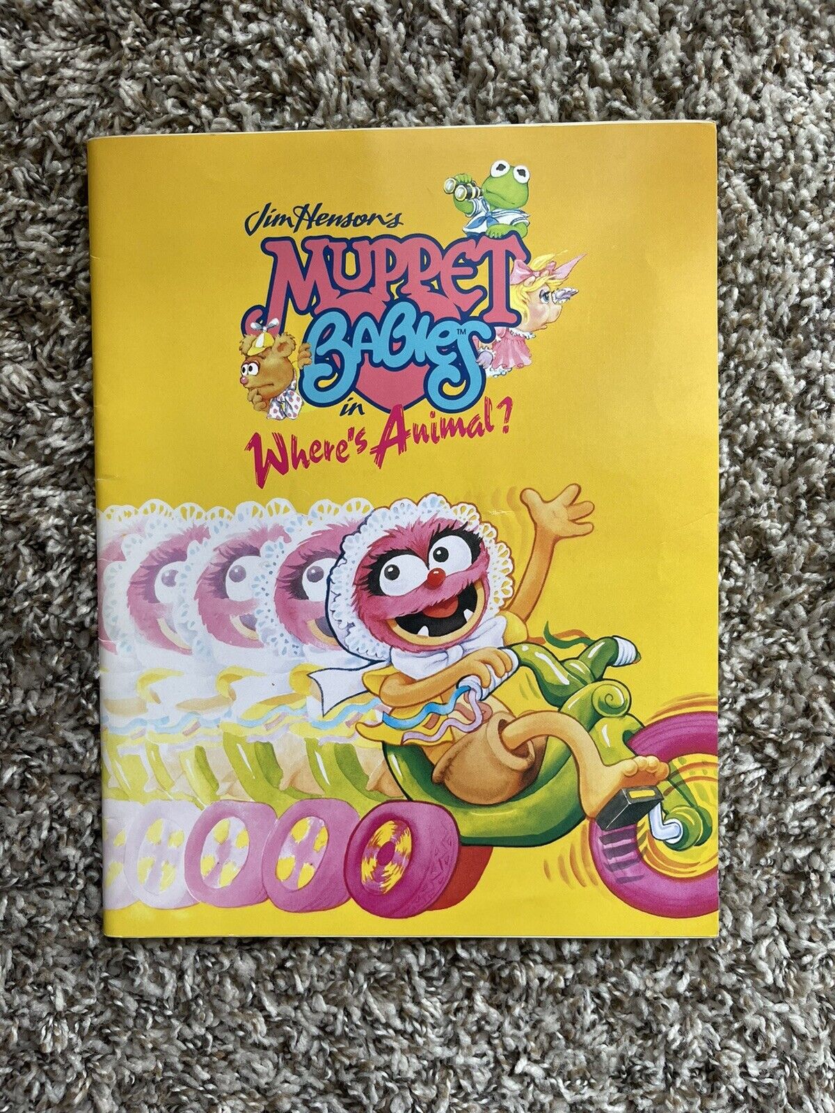 Vintage Jim Henson’s Muppet Babies in Where's Animal Book