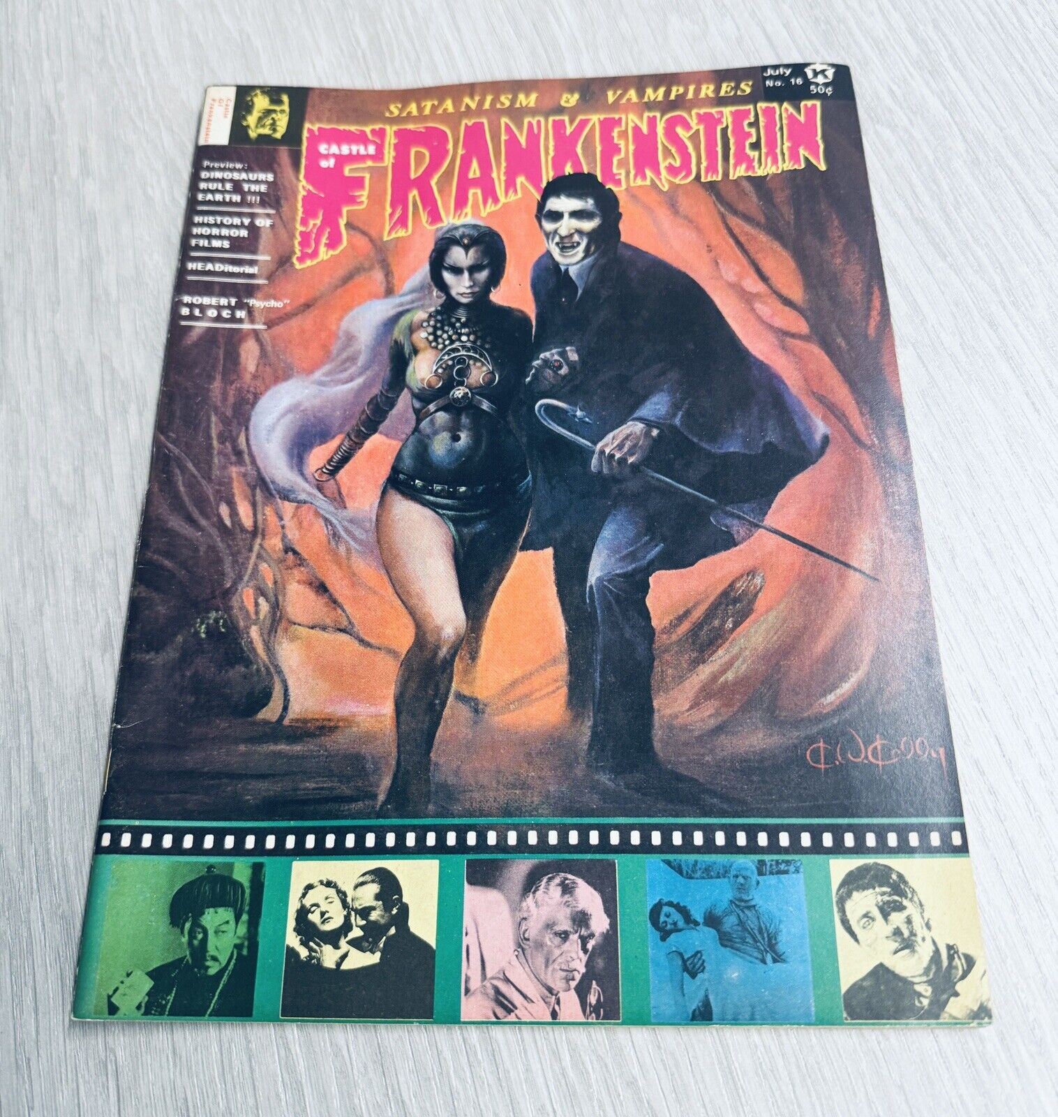 Castle of Frankenstein Magazine #16 (1971) Satanism and Vampires