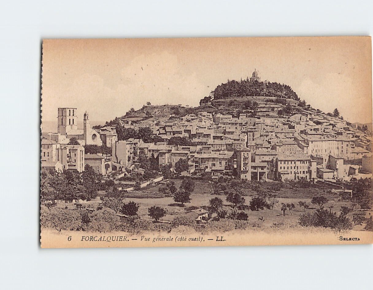 Postcard General View Forcalquier France
