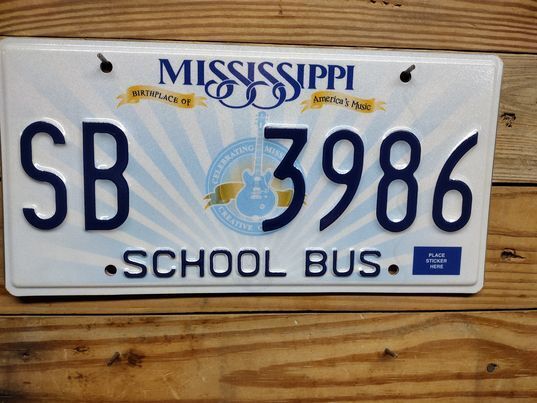 2014 Expired Mississippi School Bus License Plate Auto Tags 8295