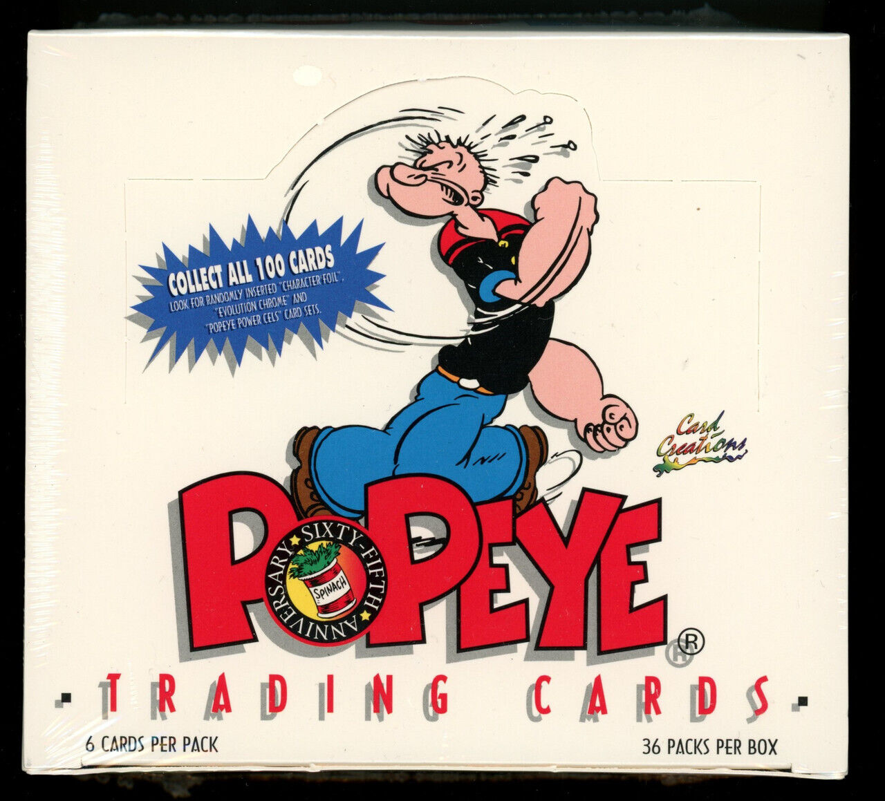 1994 Card Creations Popeye 65th Anniversary Trading Cards Box Factory Sealed