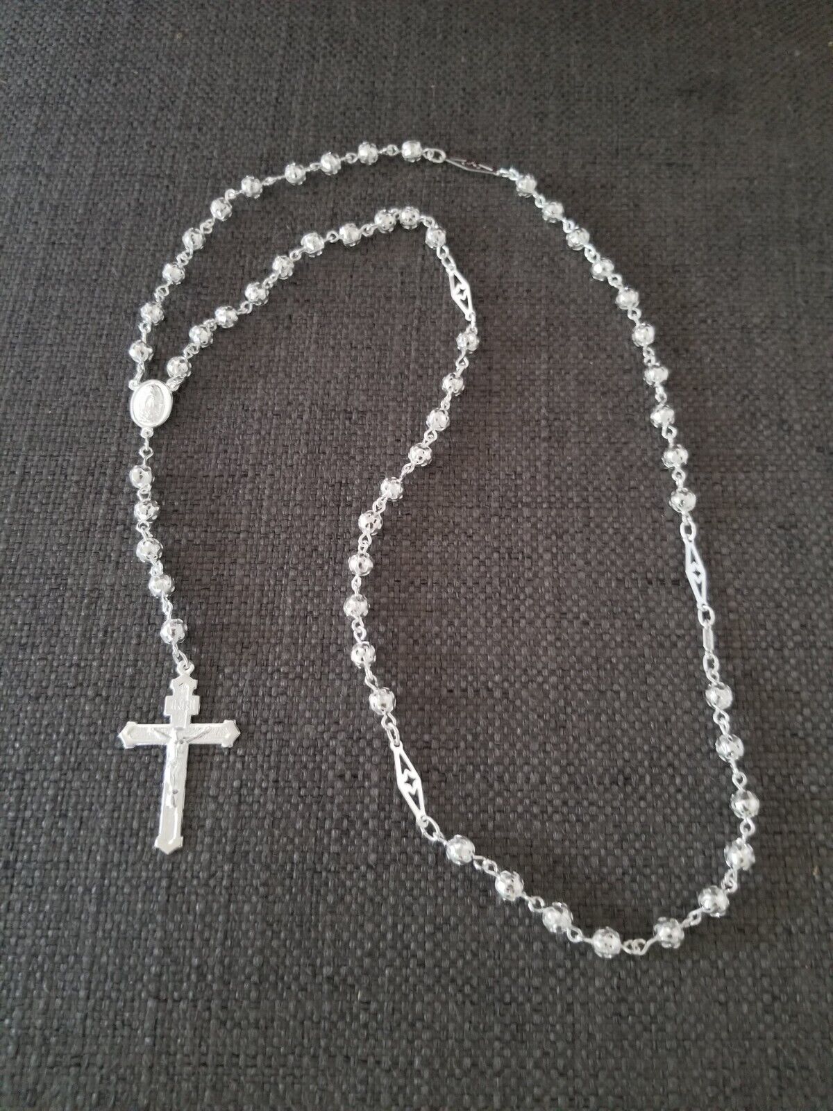 rosario de plata 925MX / catholic sterling silver rosary plata real autentica.