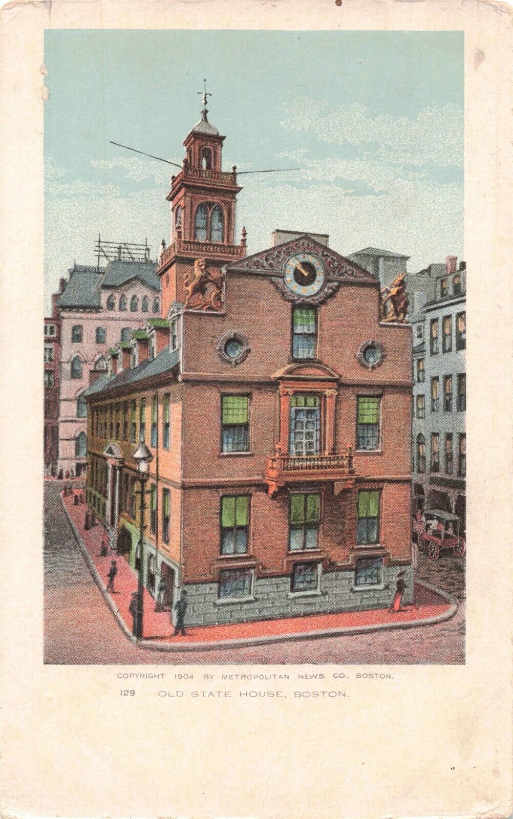 Old State House Boston MA 1904 Postcard B506