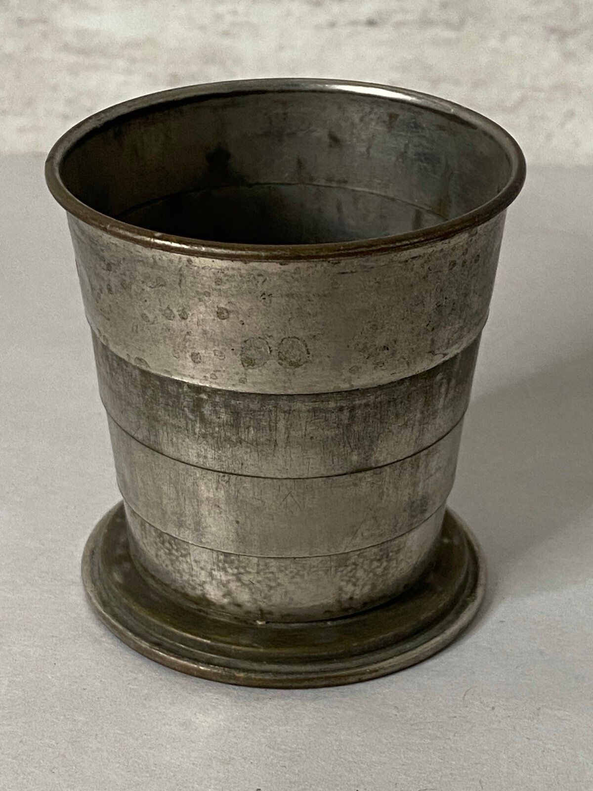 Antique WWII Collapsing Cup