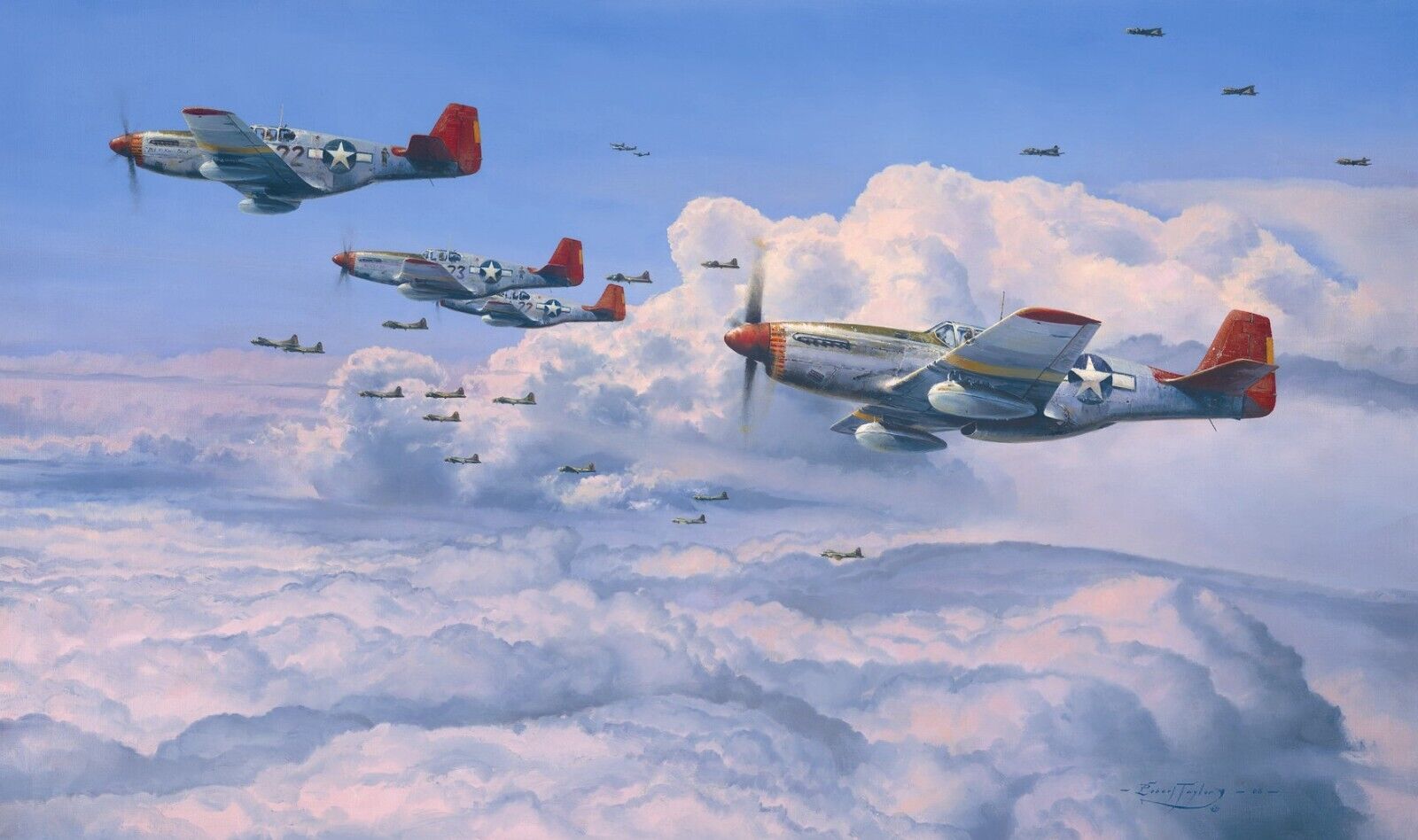 Fighting Red Tails, Robert Taylor Artist Proof, Charles McGee & Tuskegee Airmen